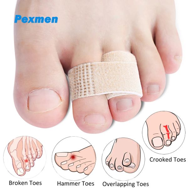 Tratamento pexmen 1/2/5/10/20 de martelo de ponta do dedo do pé de ponta do dedo do pé de dedo do dedo do pé envolve bandagens para a correção