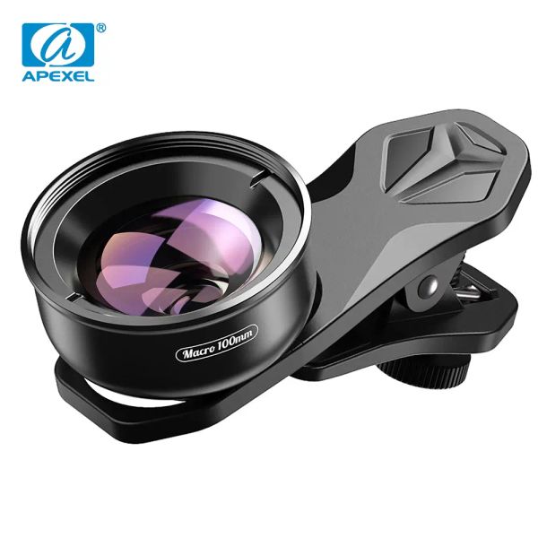 Фильтруйте Apexel 100 мм профессиональный RO Lens HD Super Camera Phone Lens с CPL Star Filter для iPhone 13 12 Pro Samsung All Smartphone