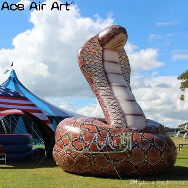 gigante de decoração de animais infláveis por atacado Snake/ cobra para eventos ao ar livre feita por Ace Air Art