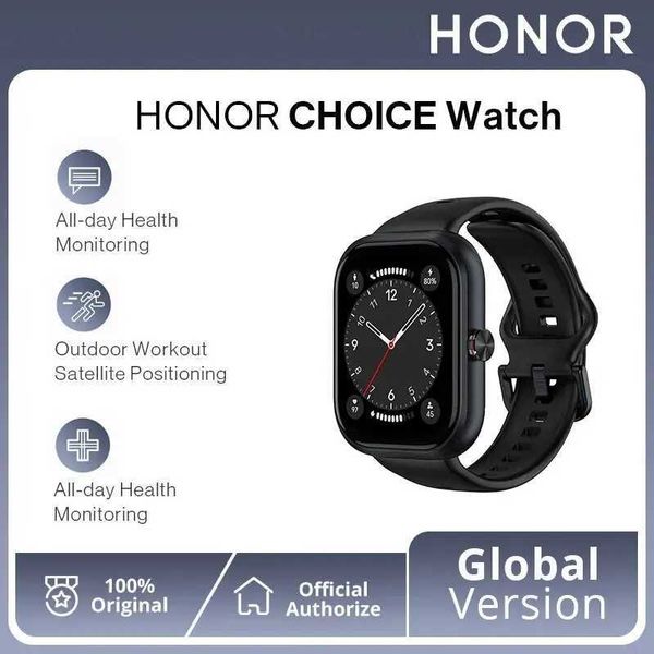 Principal de Wrist Watches Honor Choice Watch 1.95 AMOLED Display Bluetooth Calling 120 Modos de treino 5ATM pronto para natação até 12 dias Bateria duração |240423