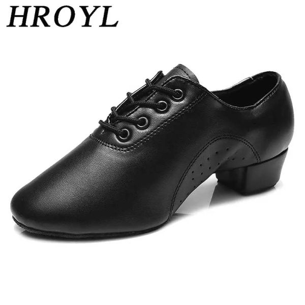 Stiefel Hroyl New Style Herren Latin Dance Schuhe Ballsaal Tango Mann Latin Tanzschuhe für Boy Closed Toe Sneaker Jazz 1827.5cm Trainin