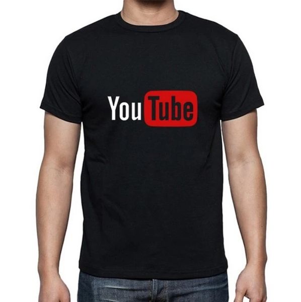 Terlik 2020 YouTube Baskı Erkekler Tişörtler Tees Tees Tips Pamuk Pamuk Günlük Özel Erkek Kısa Çevreli Tshirts Plus Boyut XSXXXL