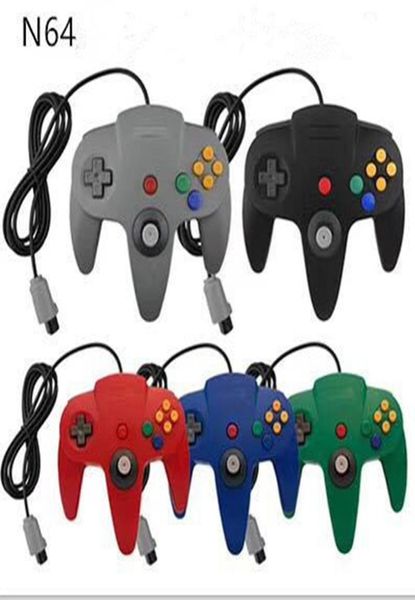 Gamepad USB Long Handle Game Controller Pad Joystick para PC Nintendo 64 N64 Sistema com Box 5 Cores em Stock DHL 3662353