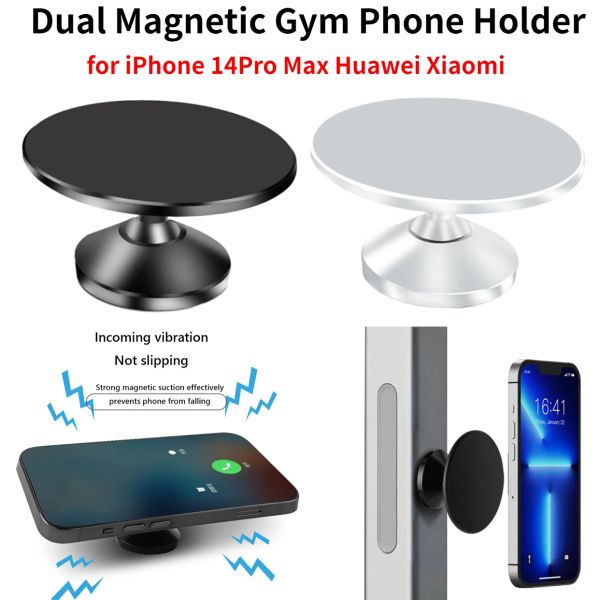 Ständer Magnetic Car Phone Halter Mobile Handy Mount 360 Rotatable Walls Spiegel Türen für iPhone 14 Pro Max Huawei Xiaomi 13