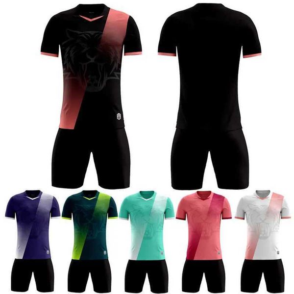 Fans Tops Tees Fußball-Schiedsrichter-Trikot-Shorts-Uniformen 2023 Erwachsener O-Neck Shorts Sleeve Kids Football Training Uniformen Soccer Trailsuit Jersey Y240423