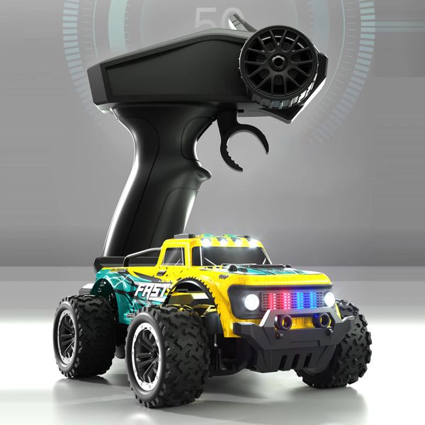 Carros 4WD RC Car com luzes LED 2.4g de controle remoto carros de controle de buggy de controle de caminhões de controle de meninos para crianças 1:20 18km/h