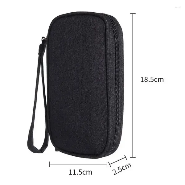 Bolsas de armazenamento Bolsa de organizador de cabo digital portátil para o mouse à prova de dados da linha de dados do plugue da caixa de fio Viagem Compartimento de fone de ouvido