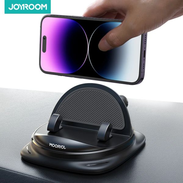 Stands Joyroom Universal Dashboard Car Holder Atualizada Reutilizável Silicone Phone Mount for Car Dash Antislip Pad Mat Phone Titular