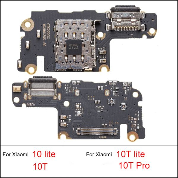 Kabel Dock Connector Micro USB Ladeanschluss Flex -Kabel -Kabel -Board für Xiaomi Mi 10T 10 Pro Mi10t Pro Lite mit Mikrofon