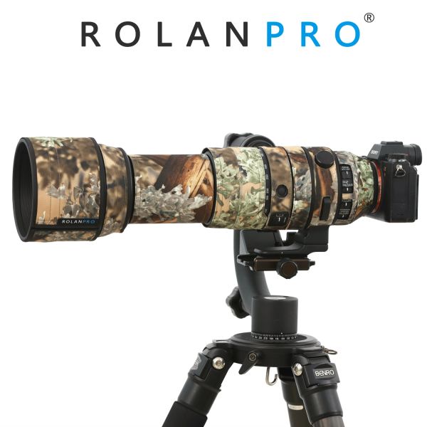 Filtros Rolanpro Lens Camuflage Coat Rain Cover para Sigma 150600mm f/4.56.3 DG DN OS Sports Sports Case Proteção Lens de Lente Água à prova d'água Casaco