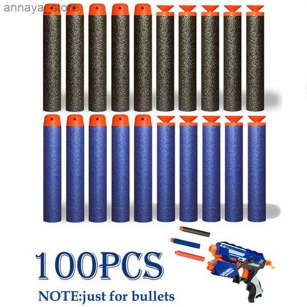 Brinquedos de armas Reabastecer as balas de dardos para Nerf N-Strike Elite Series Blasters Children Toy Gun Blue Soft Bullet Guns Acessórios Fake Gunl2404