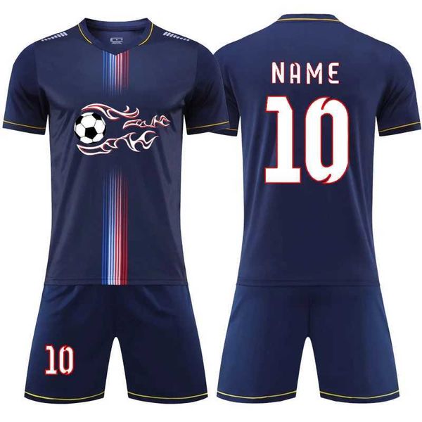 I fan sono in cima a magliette personalizzabili da calcio da calcio per bambini allenamento di calcio set da parte della squadra di football shorts abbigliamento uniforme per futello tracksui y240423