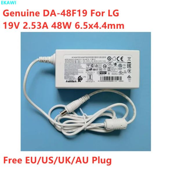 Adaptador genuíno da48f19 19V 2.53A 48W LCAP35 Adaptador LCAP45 CA para LG 32MB25VQB/CL 32LF5800 E2242C E1942C LED LCD TV Monitor TV Charger