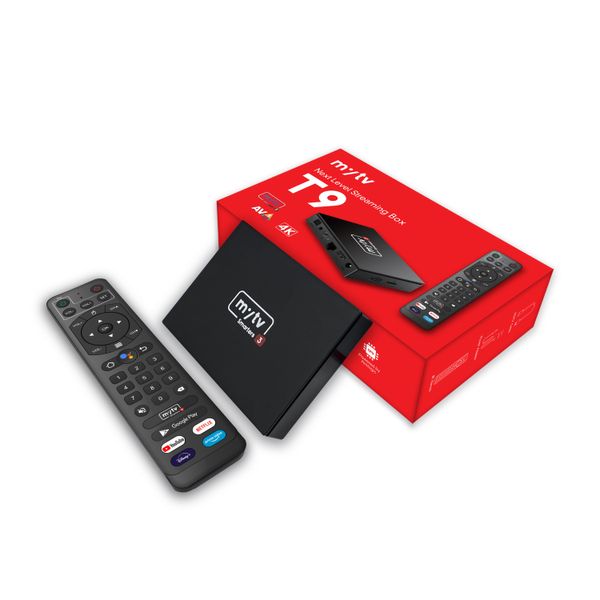 MyTV Smarter3 T9 Android TV Box S905W2 4+32GB 8K Versione Middleware Mytv Smarters 3 Player per Canada USA Germania Africa Africa America