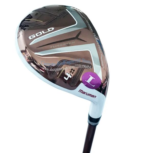 Clubes Mulheres com destaque clubes de golfe Maruman Shuttle Gold Golf Hybrids Wood 4/22 Loft L Flex grafite eixo