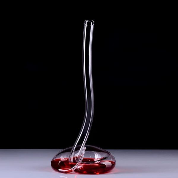 1400ml Boca soprada Snake chumbo chumbo de cristal de vidro de vidro de vidro decanter decoração decorativa arremessadora arremessadora de festas ornamento 240419