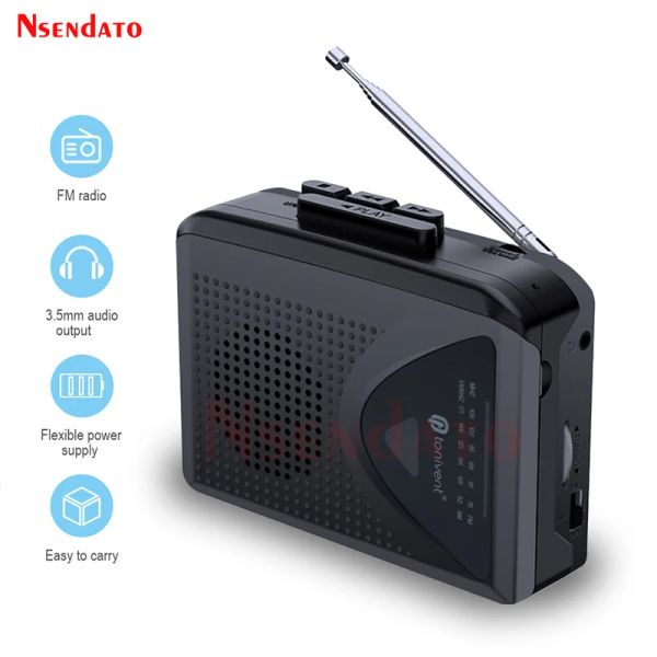 Player Portable Super Radio Cassette Player с AM/FM Radio Cassette Music Player Adapter для магнитных регистраторов с громкоговорителем