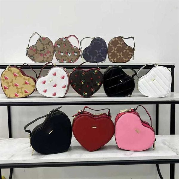 Дизайнерская сумка в форме сердца, женская сумочка, Caoches Classic Tote Magd Lady Fashion Love Heart Crossbody Bag 240111