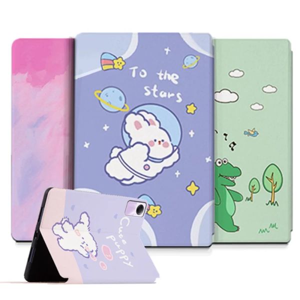 Case fofa de desenho animado case para Xiaomi Redmi Pad Se mi pad 6 6pro PU PU LIVRO CAPA DE LIVRO PARA REDMI PAD SE 2023 11 ''