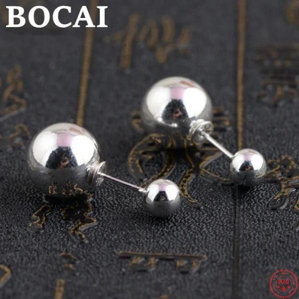 Серьги Bocai S925 Серьмы стерлингового серебряного серебряного