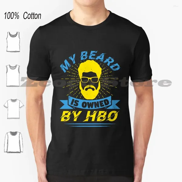 Camisetas masculinas A barba é de propriedade de HBO Cotton Men and Women Soft Fashion Camise