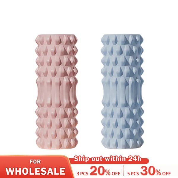 Rolo de espuma de massager para massagem profunda, rolo de alívio muscular da dor nas costas, massagem EVA Roller para exercício de auto -massagem, ioga, pilates