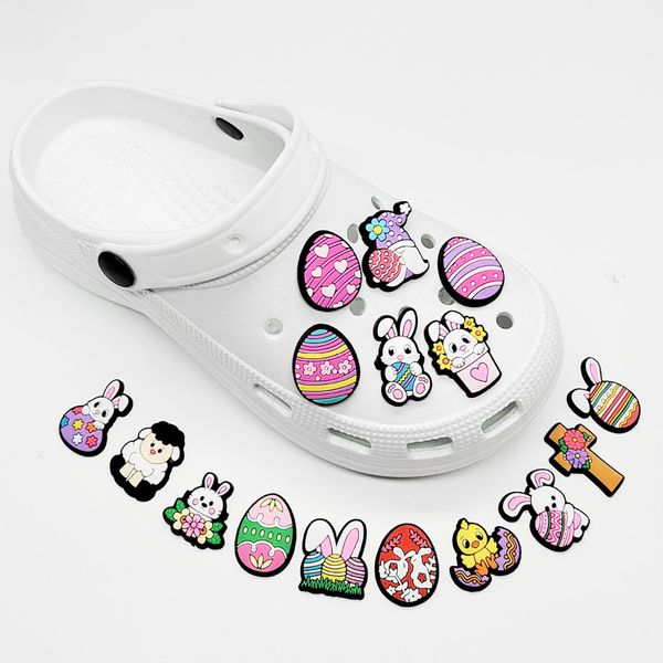 Mädchen Osterhase Charme Anime Charms Großhandel Kindererinnerungen lustiger Geschenk Cartoon Charms Schuhzubehör