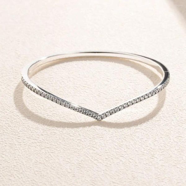 Charm Bracelets 925 Sterling Silber Schimmern Wünsche Armband Armband mit klarem CZ für Frauen passen europäische Perlen Schmuck