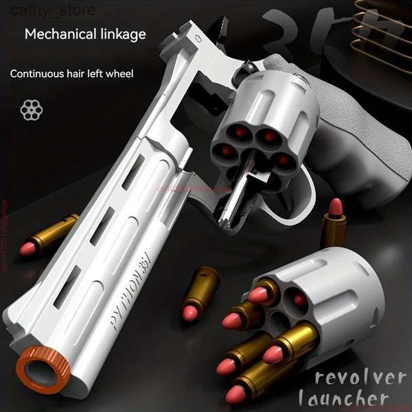 Gun Toys Childrens ZP5 Revolver Smash Gun Repeater Pistol Boy Simulation Training Waffe zum Essen von Hühnchen und die Shell ZP5 Spielzeug Gunl2404 werfen