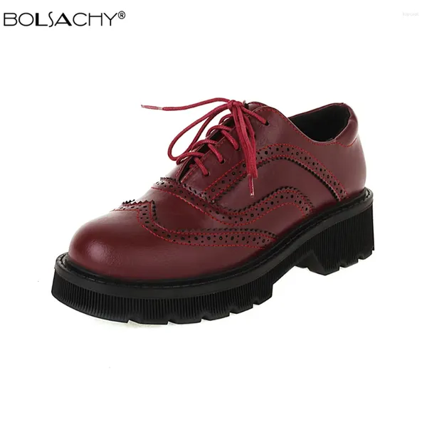 Sapatos casuais primavera outono feminino oxford plana na plataforma renda preta up pu de couro de costura redonda zapatos mujer