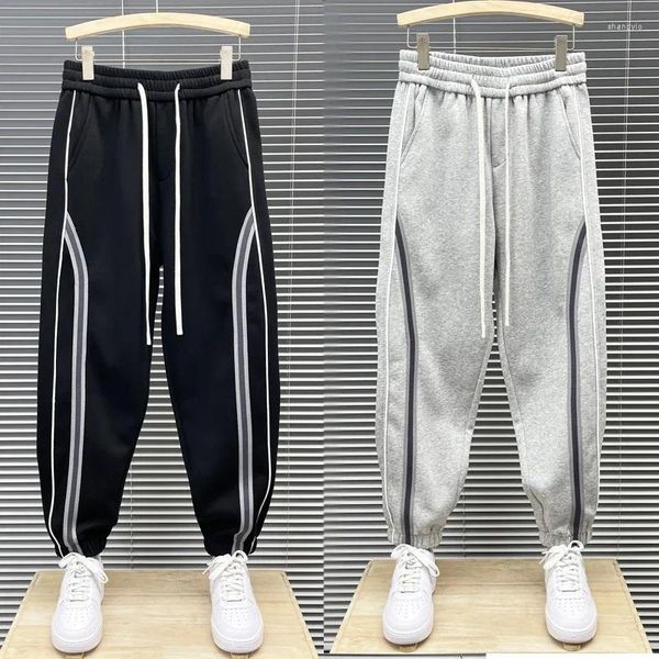 Herrenhosen 2024 Frühling Koreaner Modus Streetwear Männer Sweatpant Freizeitkleidung Jogger Elastische Taille Männliche Hosen