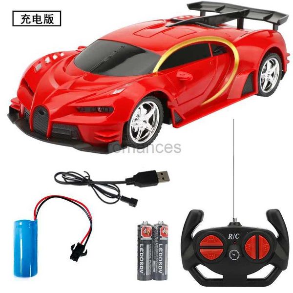 Elektro-/RC-Auto RC-Autos 1 18 Simulation Vier-Wege-Bugatti-Kinderspielzeugauto-Auto Anti-Fall-Kollision Ladung Spielzeugsportwagen Kindergeschenk 240424