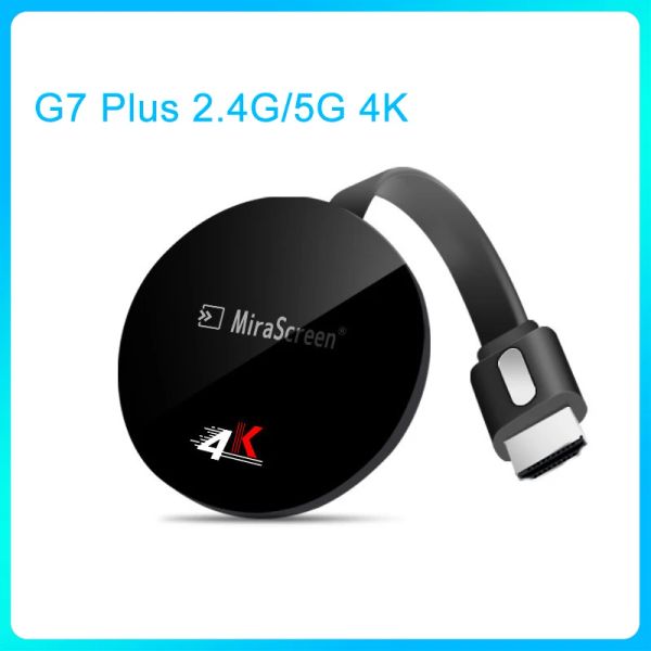 Adaptador G7 mais 2,4g/ 5g 4K WIFI WIFI Adaptador HDMI 1080p Dongle para iPhone Xiaomi Huawei Android Telefone para TV