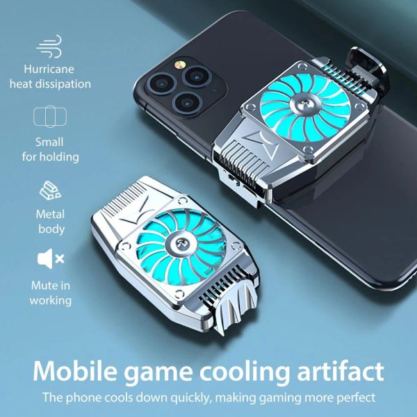 RESPLETTORS Game di raffreddamento portatile Game cellulare Coolier per cellulare USB cellulare Radiatore Stimi di raffreddamento Snapon per iPhone/Samsung/Xiaomi