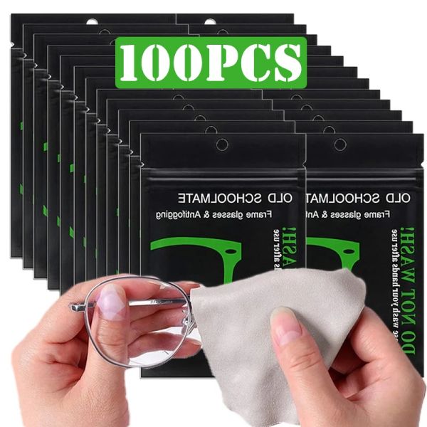 Filtros 100pcs reutilizáveis antifog ladeiras de óculos pré -artificiais lentes anti -lentes de lente de lente