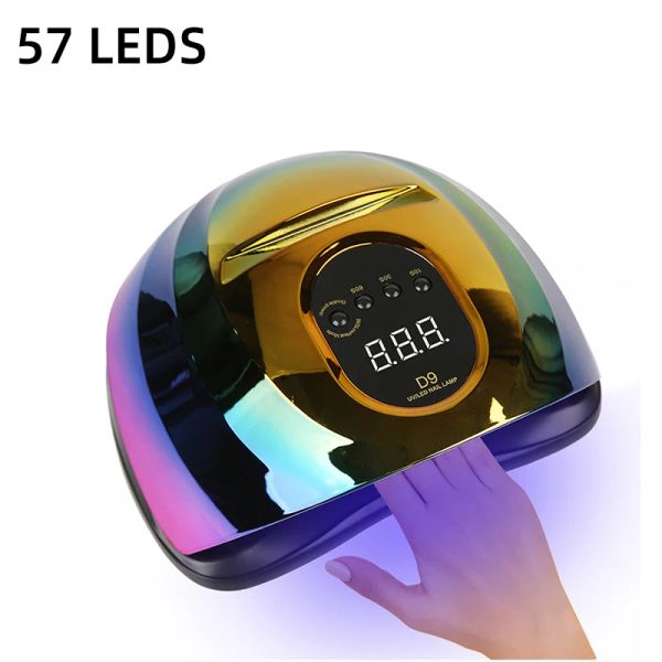 Kit lampada asciugatura da unghie 114W ha 4 timer Sensori intelligenti lampada per unghie colorate LED LED UV per tutta la polimeri per chiodo a secco rapido gel