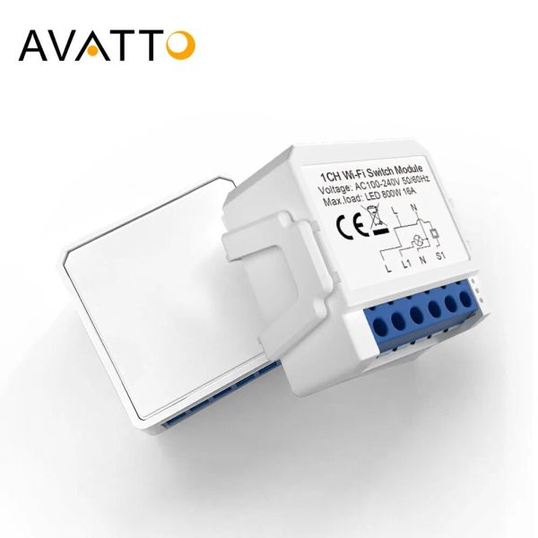 Управление Avatto Zigbee Tuya 1/2/3/4 Gang Mini Smart Switch Diy Модуль света модуль модуль Twoway Control работает с Alexa Alice Google Home