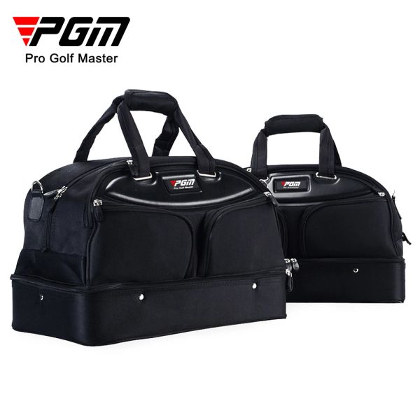 Bolsas PGM Golf Roupas Bolsa de Bola Portátil de Bola portátil de Nylon de grande capacidade Saco de roupas de duas camadas