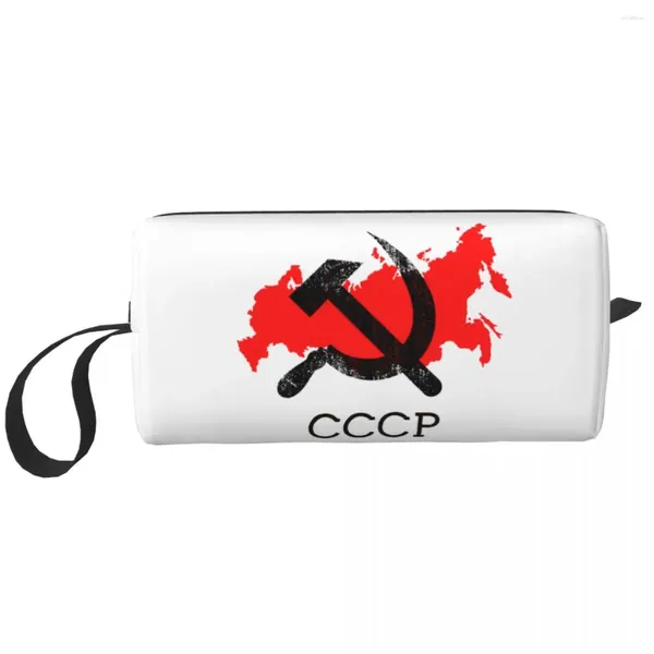 Borse cosmetiche USSR bandiera CCCP BAGGI GRANGE BAGNO CASA DI BELLEZZA VIAGGI