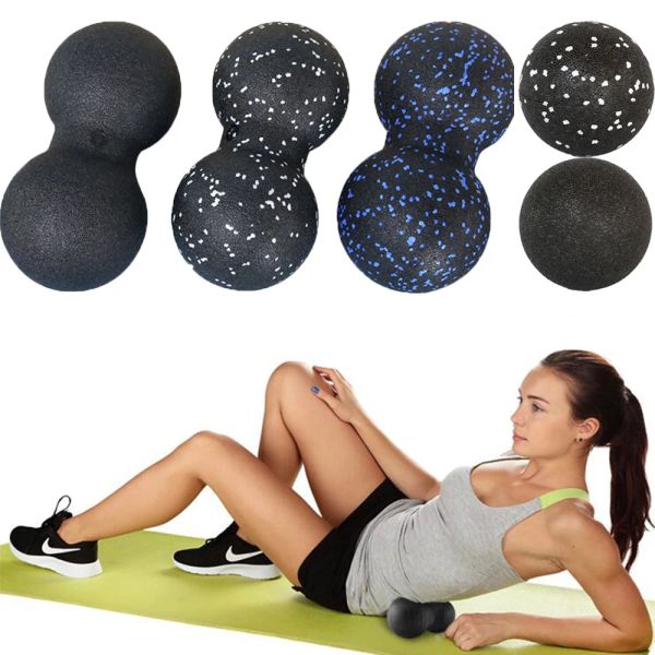 Massageador de bola de espuma de ioga Bola de amendoim epp epp de alta densidade massagem corporal lacrosse liberação de fáscia terapia pilates costas/pescoço/pé