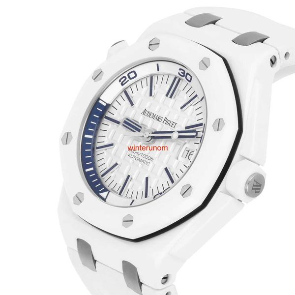 Швейцарские роскошные часы AP Автоматические часы Audemar Pigue Royal Oak Offshore White Ceramics 15707CB.OO.A010CA.01 HBO7