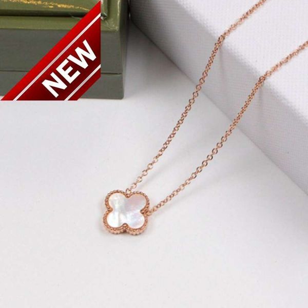 Clover Necklace 2024 Womens Luxury R DesignNecklace Fiori Fashi