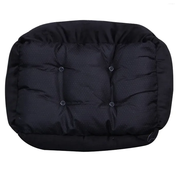 Vestuário para cachorro extra grande luxo lavável filhote de cachorro -gato almofada de cama macia mais quente cor de cesta: preto tamanho: xxs