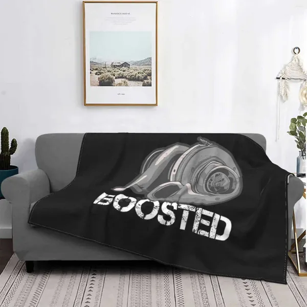 Cobertores impulsionados |JDM Gift Turbo Lover Tuner Fashion Soft Warm Throt Blanket Cars Carros de engenharia de Natal Automotivo AUTMOTIVO