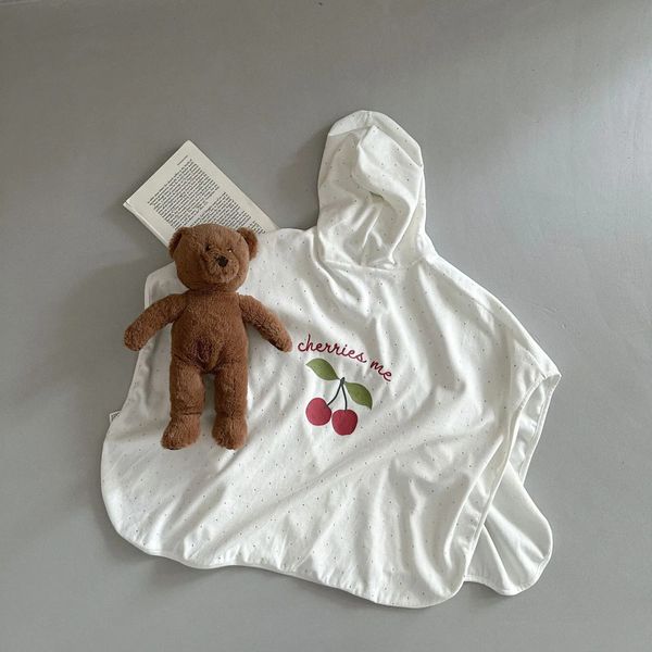 Geborenes Baby Girl Boy Jungen Flanellbad Handtücher Kind Kleinkind Dusche Houbs Hoodie Bademant