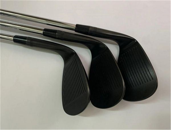 Kulüpler 3pcs Black Rx4 Golf Kulüpleri Kama 48/50/52/54/56/58/60/62 R/S Çelik Şaftları Headkovers Dahil Hızlı Denizcilik