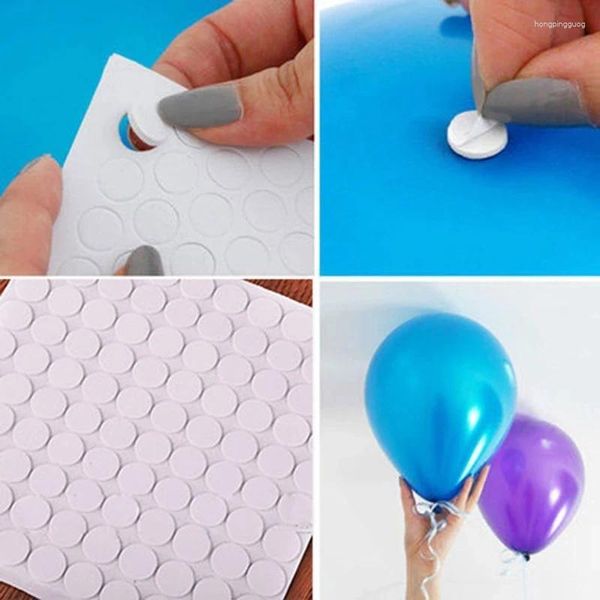 Decorazione per feste 200 pezzi punti White Balloon Attagippamento Coco DOT Adesivi adesivi adesivi Adesivi Birthday Baby Shower Decor