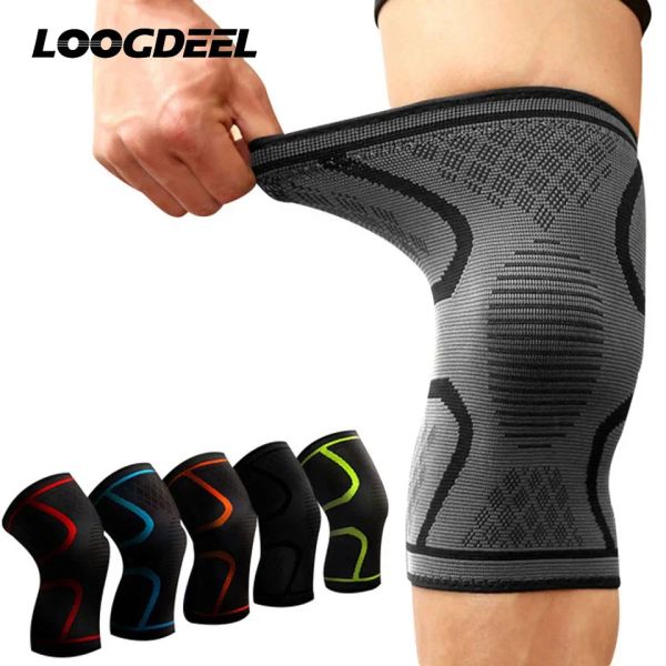 Sicherheit 1pcs Fitness Laufradrücklaufklammern elastischer Nylon Sportkompression Kniescheibenhülle für Basketballvolleyball