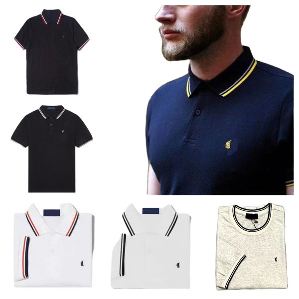 Дизайнер T Shir Polo Рубашка Формальная рубашка Fred Perry Classic Designer Frush Polo Вышитая женская мужская футболка
