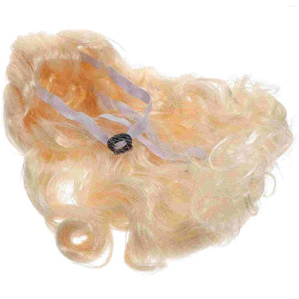 Capri di costume da gatto abbigliamento per cani: bionda sintetica capelli ondulati di Natale cucciolo di vacanza di natale Halloween